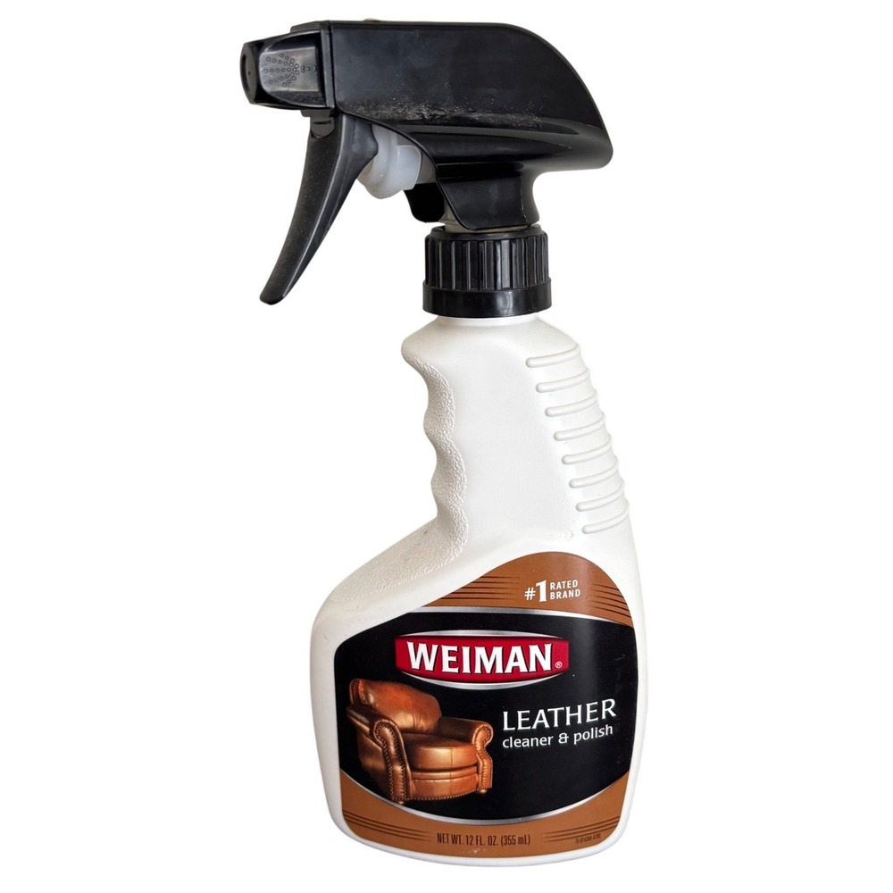 Weiman Leather Cleaner and Polish | Spray | OPENED-See Photos for Weight
